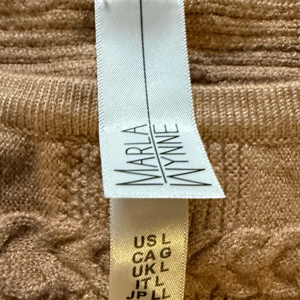 MarlaWynne Tan Cable Knit Sweater - Picture 3 of 5